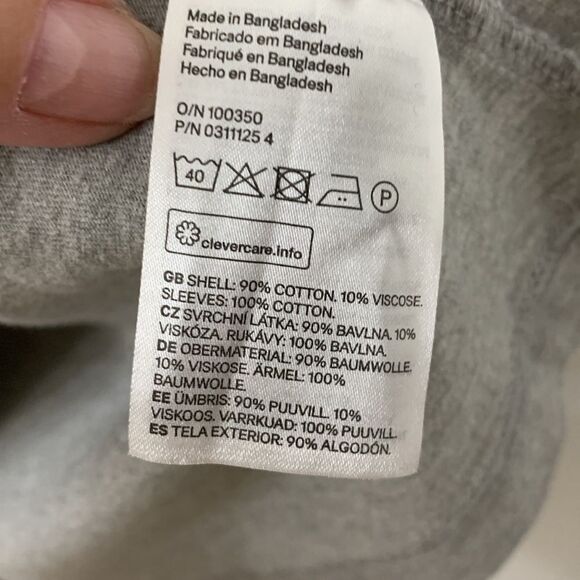 Divided H&M Basic Size Medium navy and gray T-shirt dress.  NWOT - Picture 4 of 6